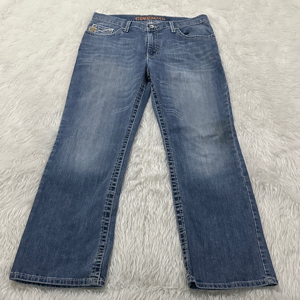 Cinch Men's Blue Bootcut Jeans